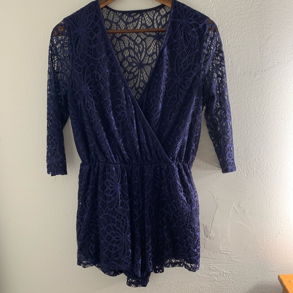 Lace Derek Heart Romper